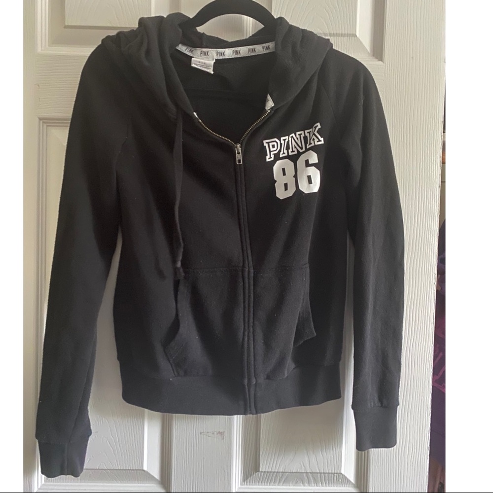 Victoria Secret PINK black hoodie - Small